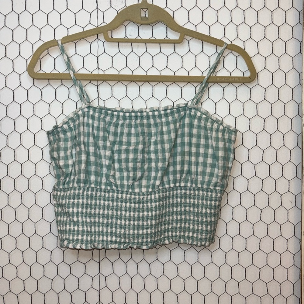 American Eagle Gingham Crop Top
